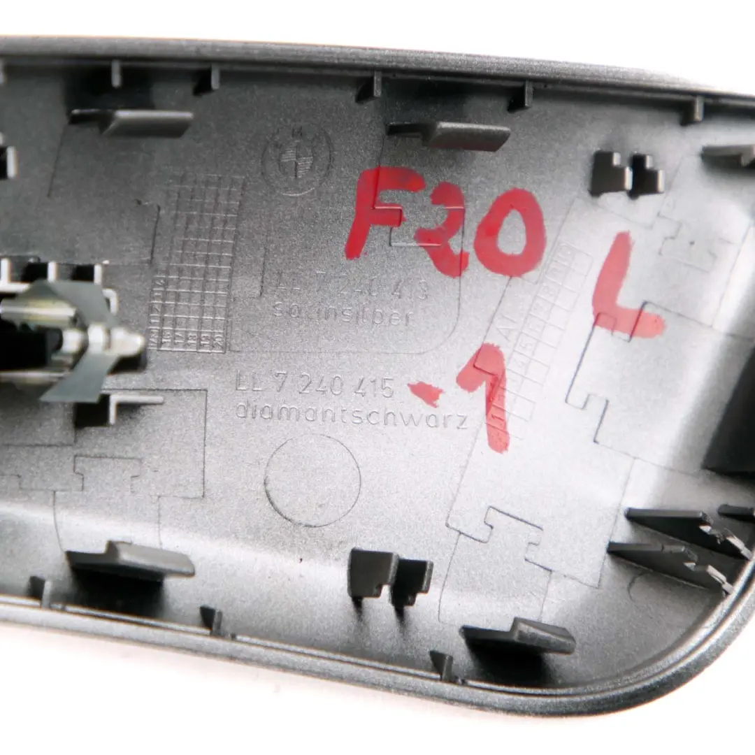 Trim Door Handle Left N/S Satinsilber Silver to BMW 1 F20 F21 2 Cover with Part number 7240415 BMW 1 F20 F21 2 Cover Trim Door Handle Left N/S Satinsilber Silver - SKU 7240415-2 - Part number 7240415