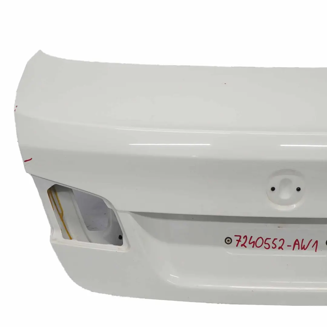 BMW F10 Trunk Boot Lid Tailgate Panel Alpinweiss Alpine White 3 - 300 - SKU 7240552-AW1 - Part number 7240552