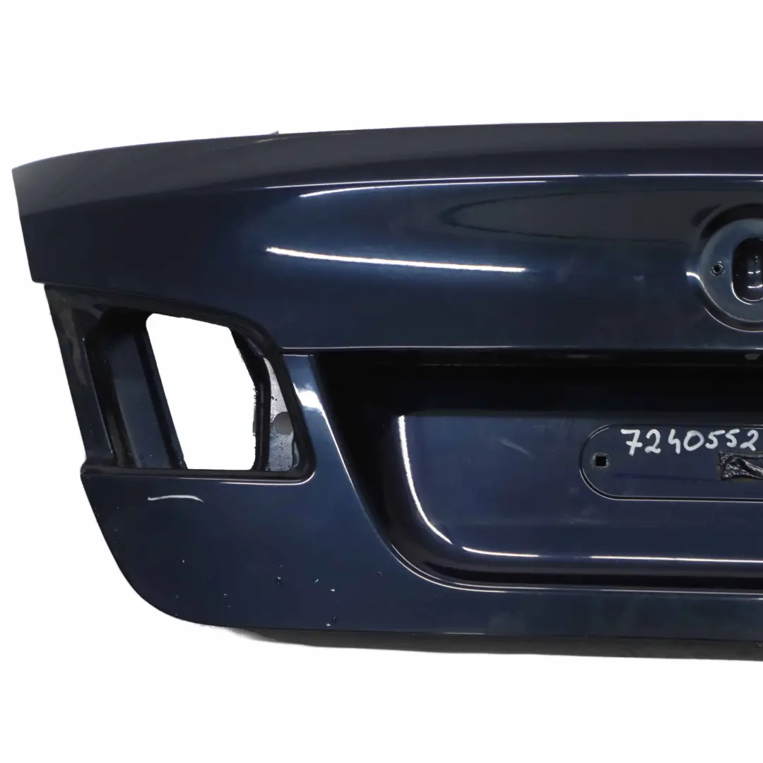 Trunk Boot Lid Tailgate Panel Imperial Blue Metallic - A89 to BMW F10 with Part number 7240552 BMW F10 Trunk Boot Lid Tailgate Panel Imperial Blue Metallic - A89 - SKU 7240552-IBB1 - Part number 7240552