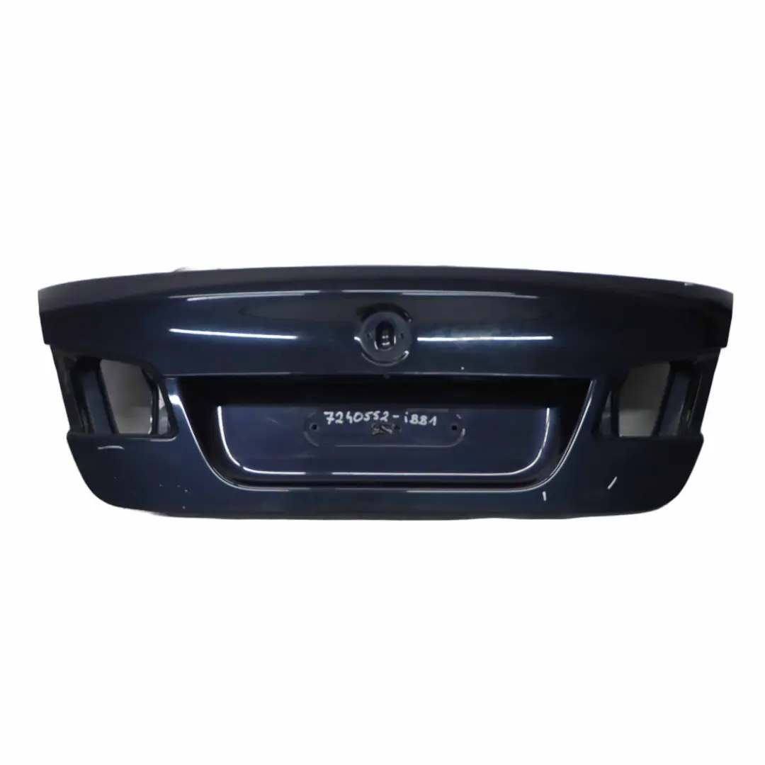 Trunk Boot Lid Tailgate Panel Imperial Blue Metallic - A89 to BMW F10 with Part number 7240552 BMW F10 Trunk Boot Lid Tailgate Panel Imperial Blue Metallic - A89 - SKU 7240552-IBB1 - Part number 7240552