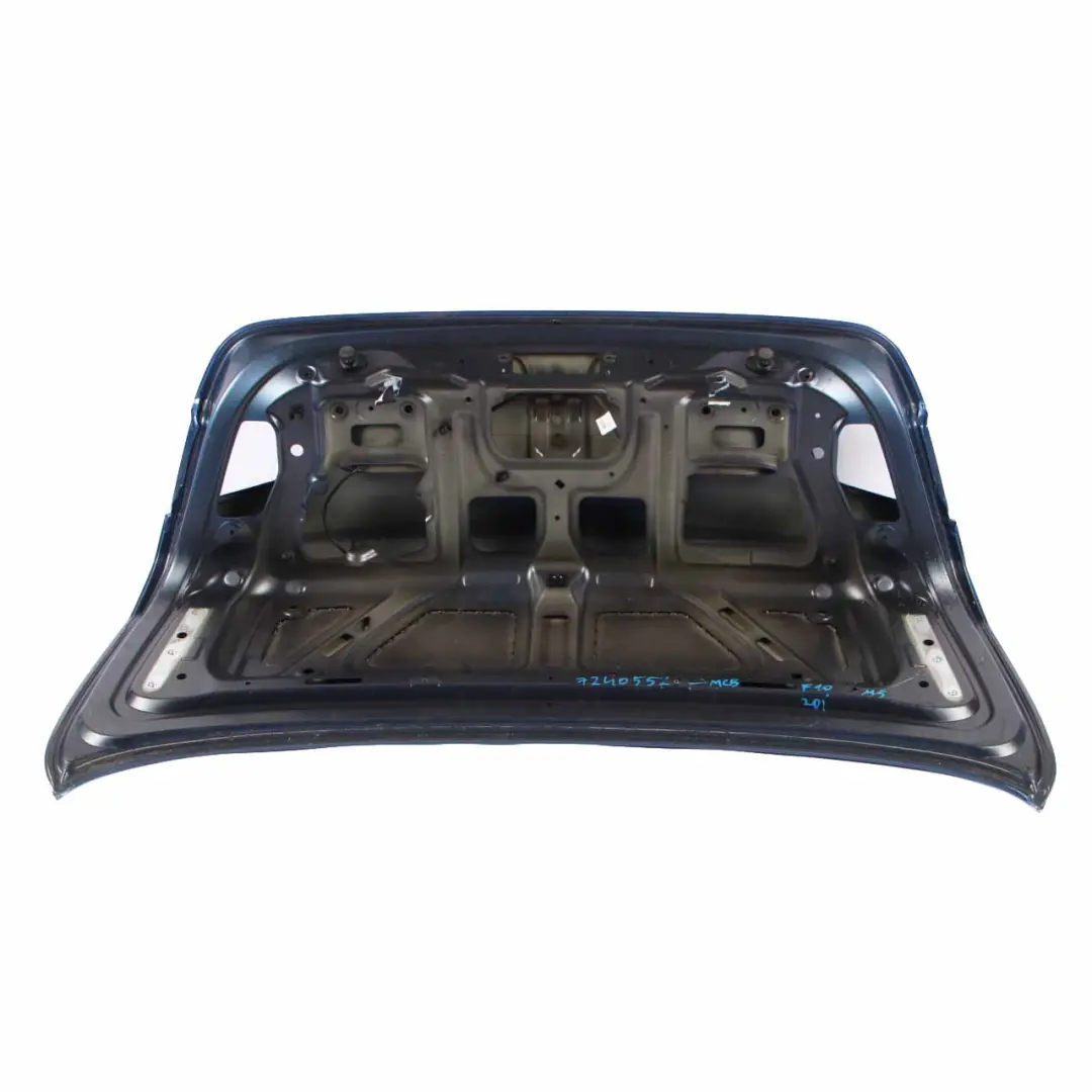 Trunk Boot Lid Tailgate Panel Monte Carlo Blue Metallic - B05 to BMW F10 with Part number 7240552 BMW F10 Trunk Boot Lid Tailgate Panel Monte Carlo Blue Metallic - B05 - SKU 7240552-MCB - Part number 7240552