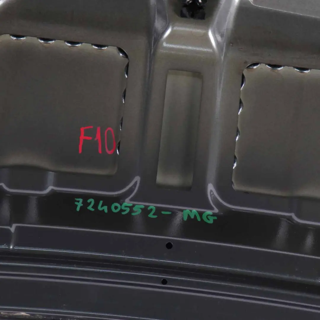 Trunk Boot Lid Tailgate Panel Mineralgrau Grey Metallic - B39 to BMW F10 with Part number 7240552 BMW F10 Trunk Boot Lid Tailgate Panel Mineralgrau Grey Metallic - B39 - SKU 7240552-MG - Part number 7240552