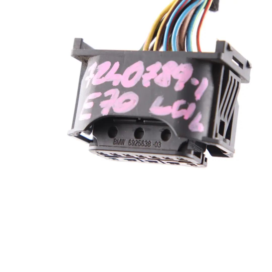 BMW X5 E70 LCI Headlight Lamp Light Front Left N/S Plug Socket Wiring - SKU 7240789-2 - Part number 7240789