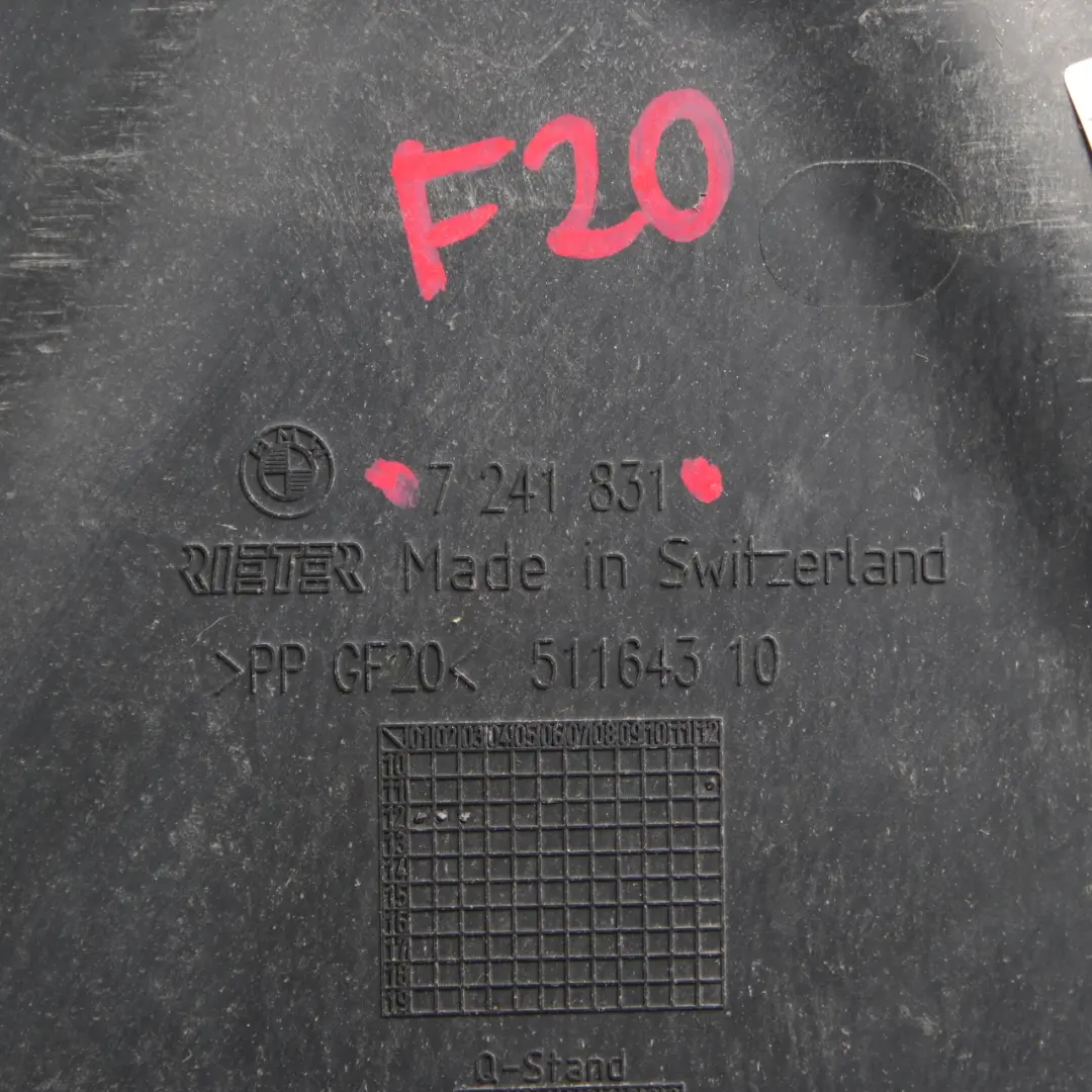 Left Side N/S Underbody Guard Shield Panel to BMW F20 LCI F22 F30 with Part number 7241831 BMW F20 LCI F22 F30 Left Side N/S Underbody Guard Shield Panel - SKU 7241831 - Part number 7241831