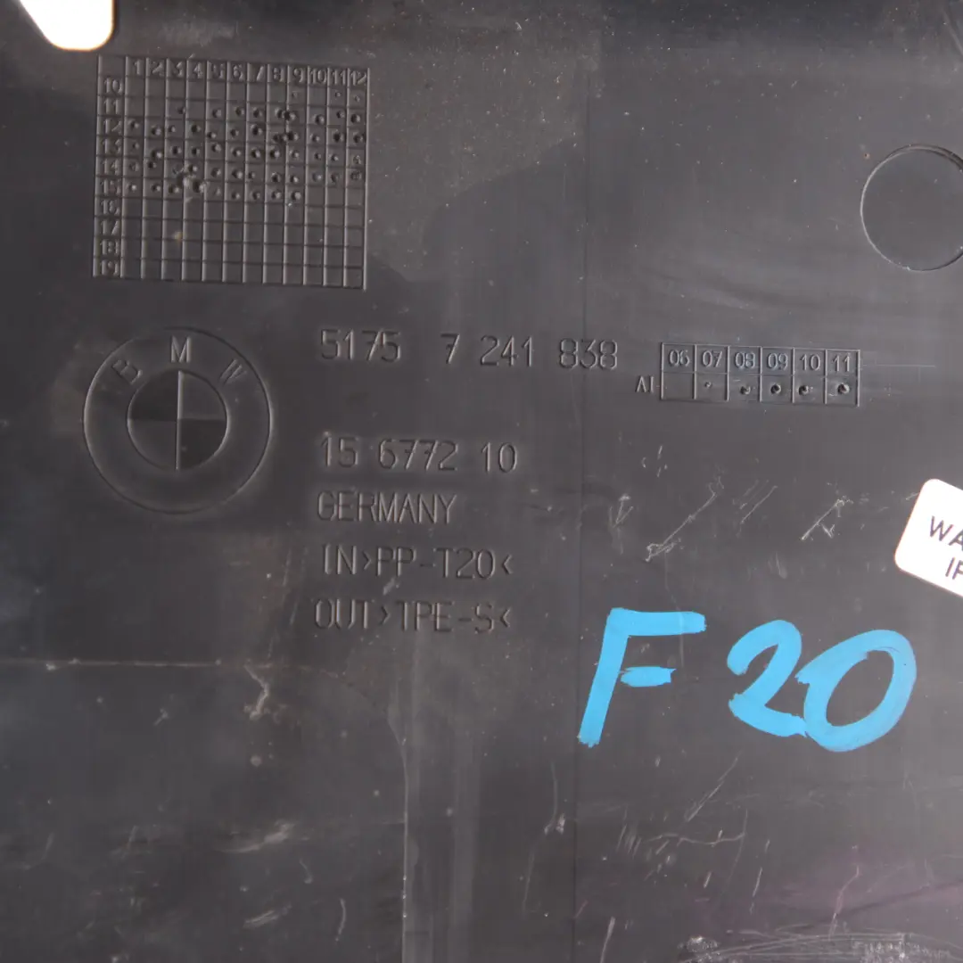 Osłona Podwozia Prawa do BMW F20 F21 F22 o numerze 7241838 BMW F20 F21 F22 Osłona Podwozia Prawa - SKU 7241838 - Numer Części 7241838