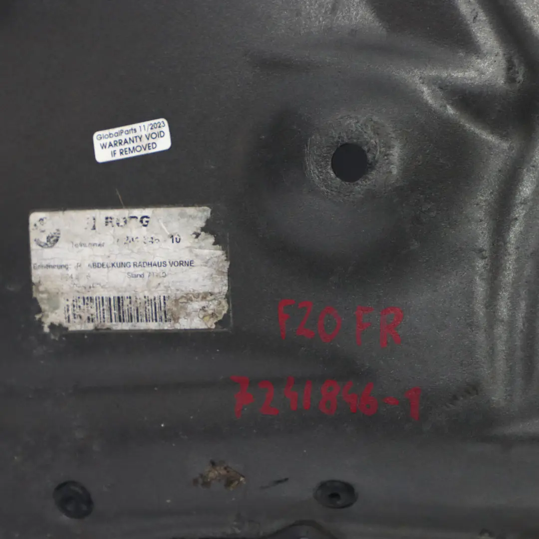 Abdeckung Radhaus Hinterteil Vorn Rechts BMW F20 F21 F22 F23 - SKU 7241846-1 - Teilenummer 7241846
