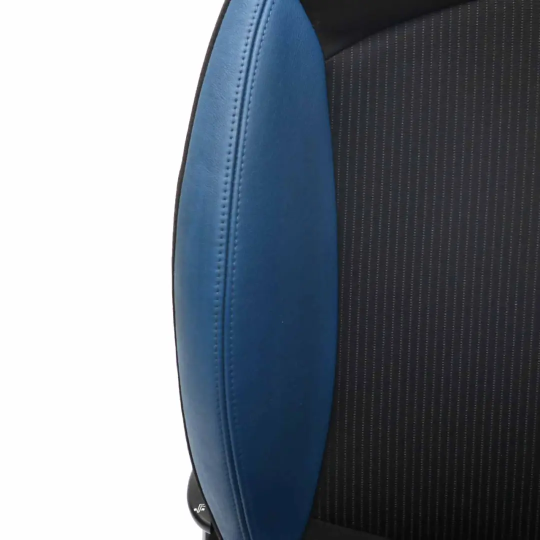 Mini Cooper One R55 R56 R57 Sportsitz Sitz Links Lehne Stoff Leder Blau - SKU 7242357-2 - Teilenummer 7242357