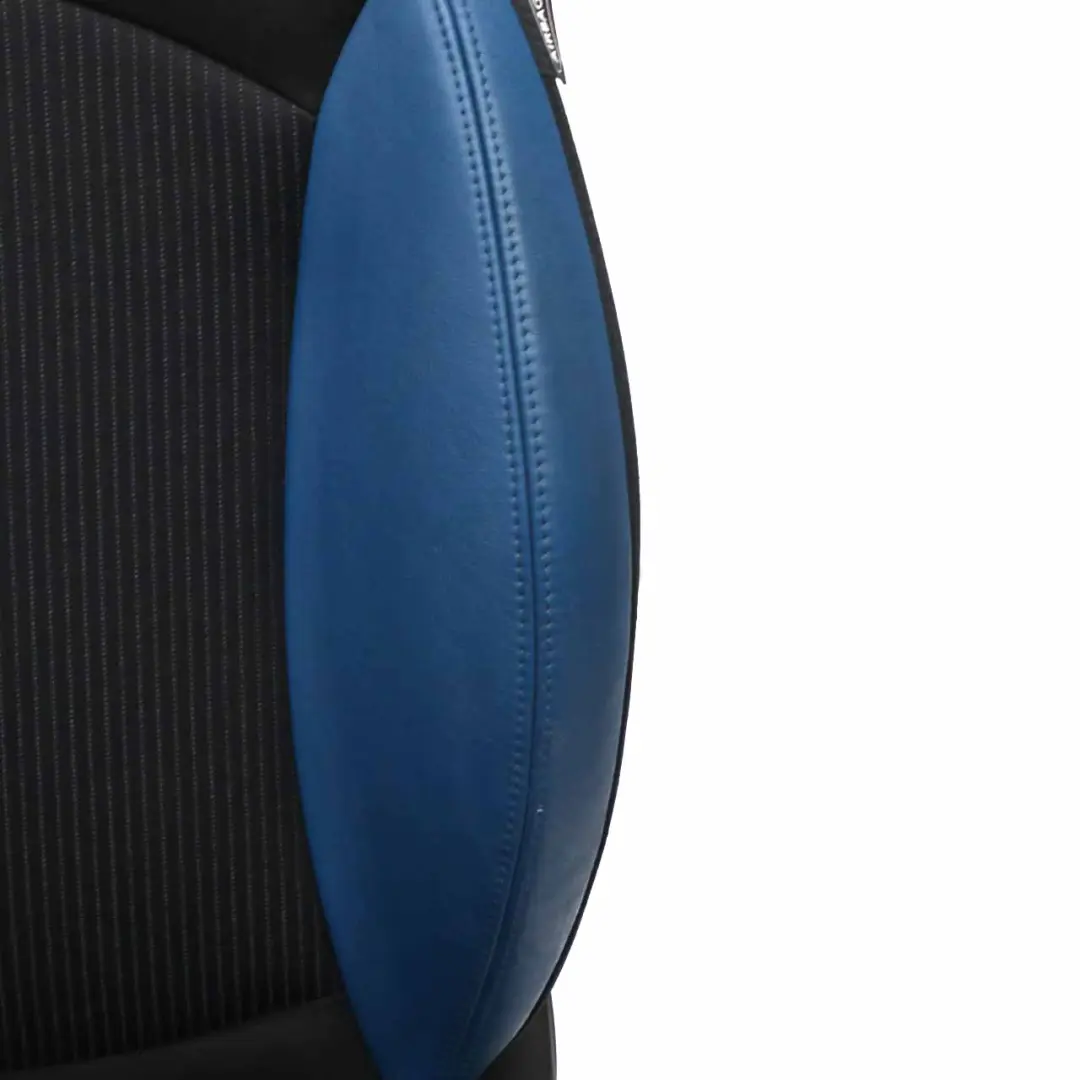 Front Seat Mini R56 R57 Left N/S Sport Half Leather Black Pacific-Blue Interior to with Part number 7242357 Front Seat Mini R56 R57 Left N/S Sport Half Leather Black Pacific-Blue Interior - SKU 7242357-2 - Part number 7242357