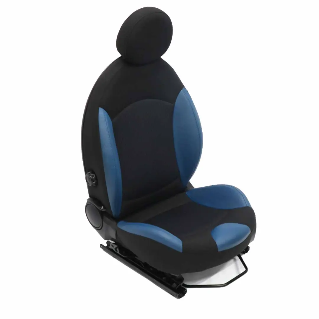 Front Seat Mini R56 R57 Left N/S Sport Half Leather Black Pacific-Blue Interior  - SKU 7242357-2 - Part number 7242357