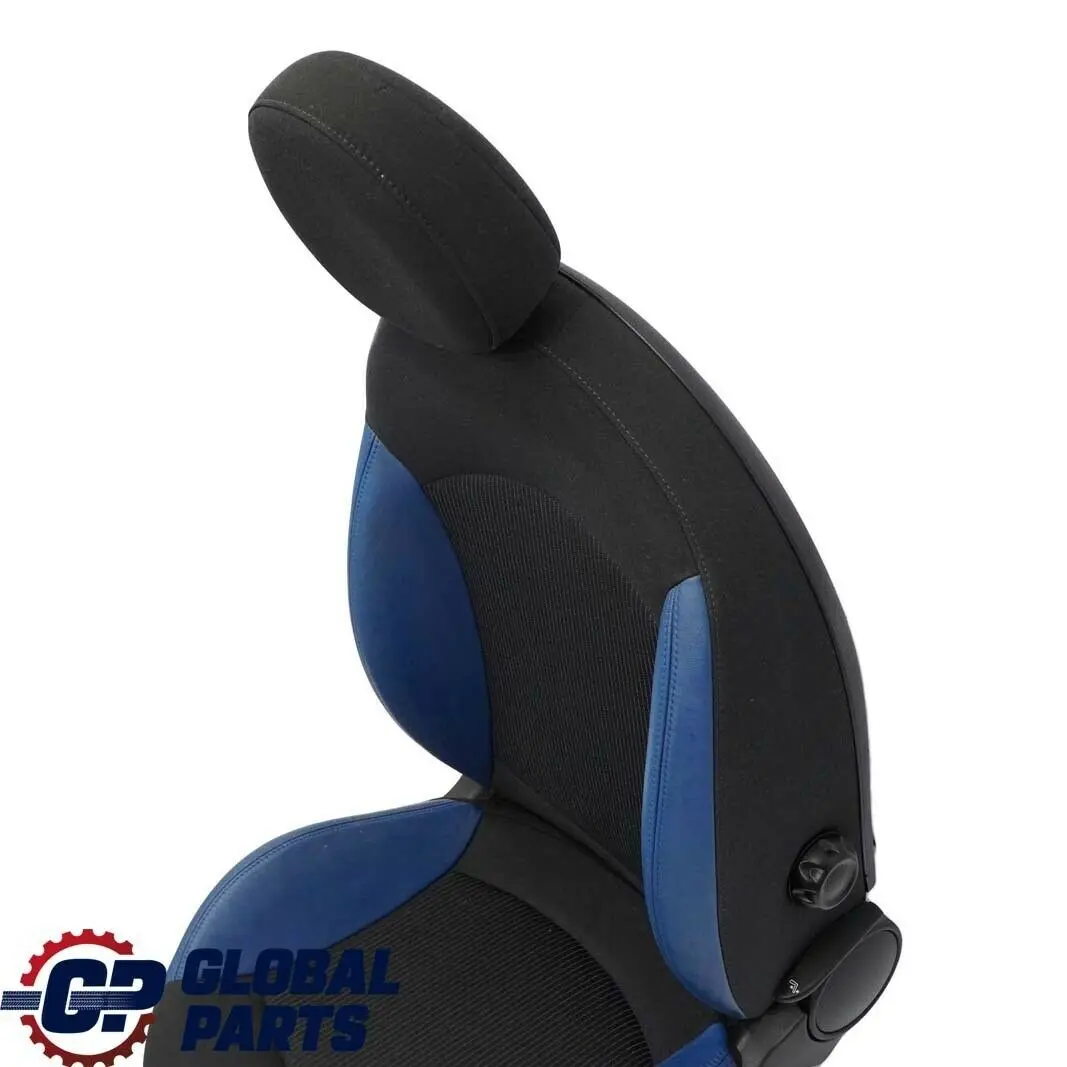 Mini Cooper R56 R57 Sportsitz Sport Sitz Lehne Stoff / Leder Vorne Rechts Blau - SKU 7242358-2 - Teilenummer 7242358