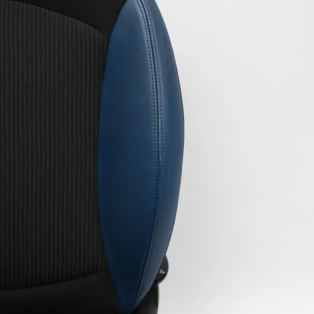 Front Seat Mini Cooper One R56 R57 Sport Right O/S Cloth Leather Black Blue to with Part number 7242358 Front Seat Mini Cooper One R56 R57 Sport Right O/S Cloth Leather Black Blue - SKU 7242358 - Part number 7242358