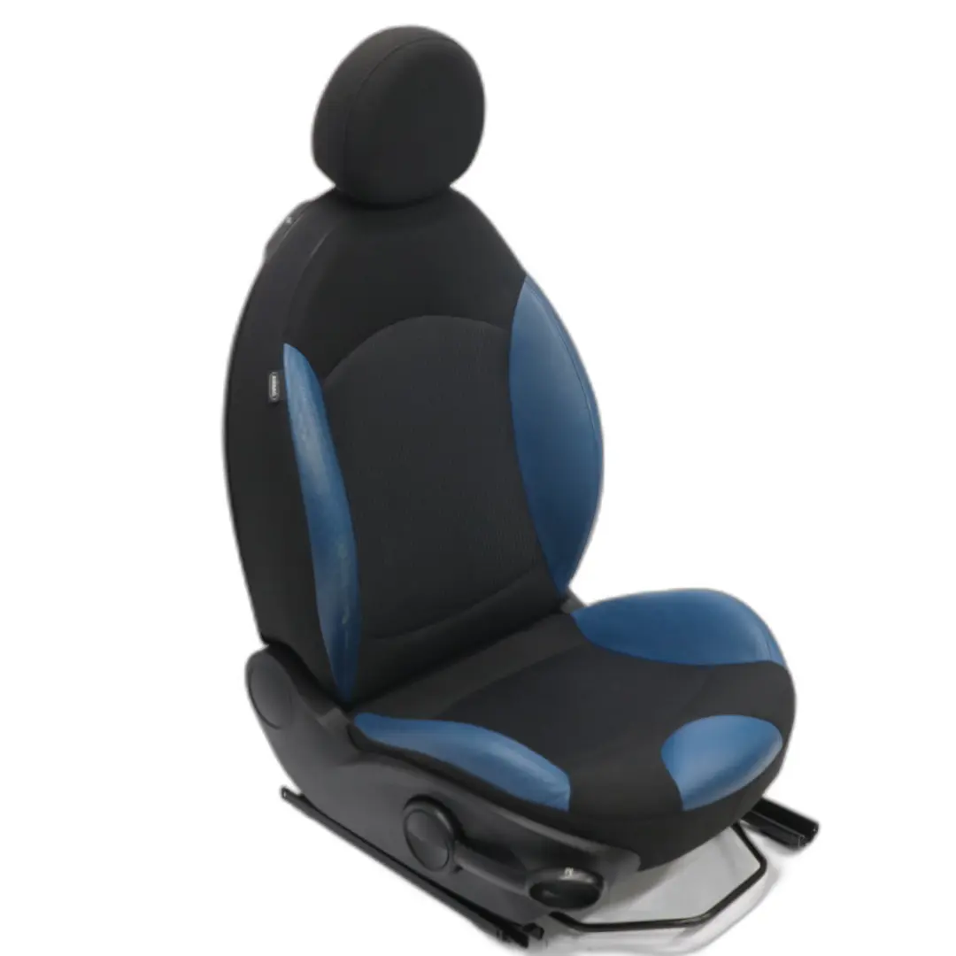 Mini Cooper R56 R57 Sportsitz Sport Sitz Lehne Stoff / Leder Vorne Rechts Blau - SKU 7242358 - Teilenummer 7242358