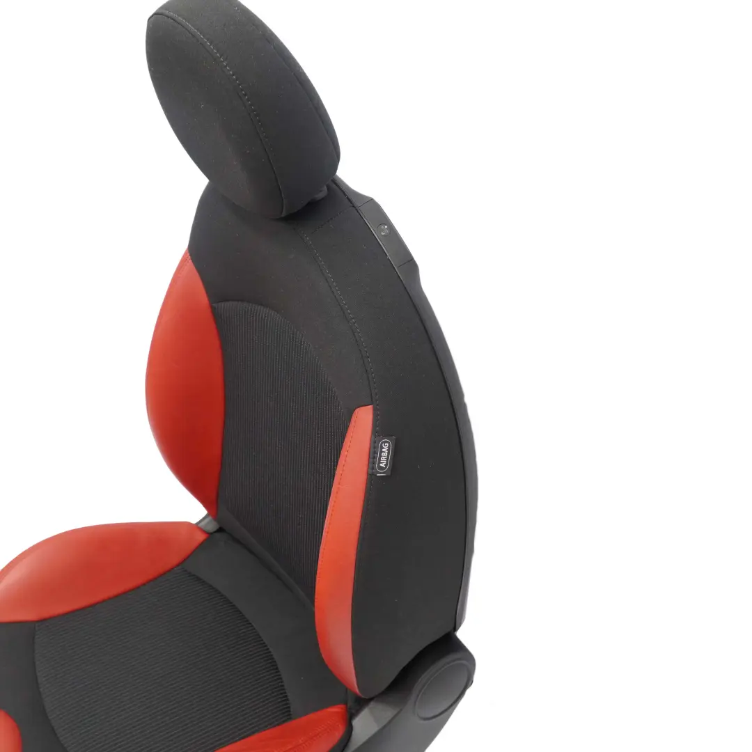 Mini Cooper One R55 R56 Sport Cloth Fabric / Red Leather Front Left N/S Seat - SKU 7242359-1 - Part number 7242359