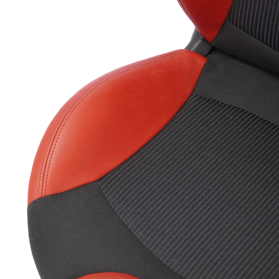 Cloth Fabric / Red Leather Front Left N/S Seat to Mini Cooper One R55 R56 Sport with Part number 7242359 Mini Cooper One R55 R56 Sport Cloth Fabric / Red Leather Front Left N/S Seat - SKU 7242359-1 - Part number 7242359