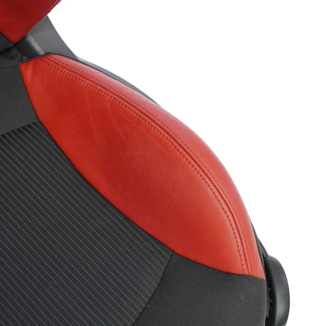Mini Cooper One R55 R56 Sport Cloth Fabric / Red Leather Front Left N/S Seat - SKU 7242359-1 - Part number 7242359
