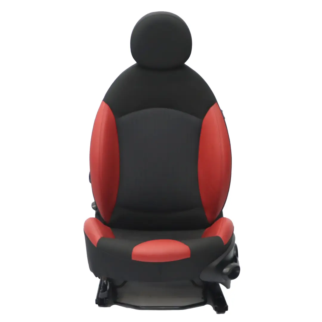 Mini Cooper R55 R56 Sport Cloth Fabric / Red Leather Front Left N/S Seat Heated - SKU 7242359-2 - Part number 7242359