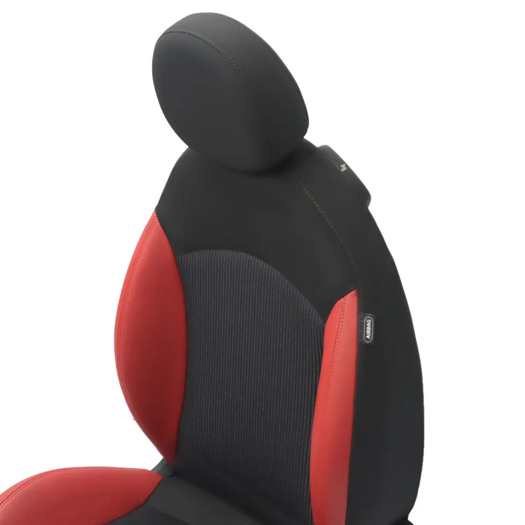 Mini Cooper R56 Sport Tessuto / Pelle Rossa Sedile Anteriore Sinistro Riscaldato - SKU 7242359-2 - Numero di parte 7242359