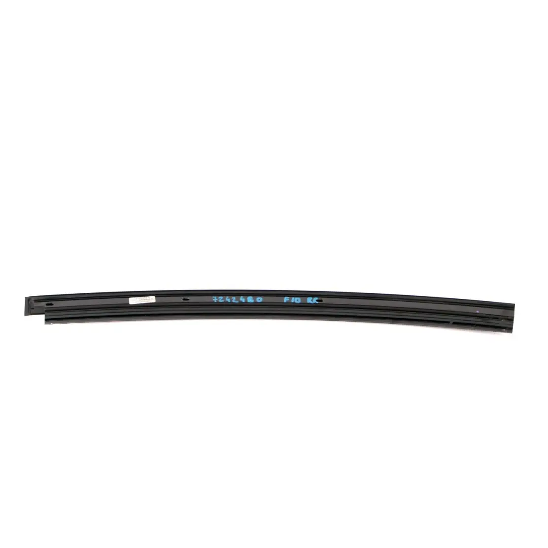 BMW 5 Series F10 LCI Window Guide Web Cover Right O/S Rear High Gloss - SKU 7242480 - Part number 7242480
