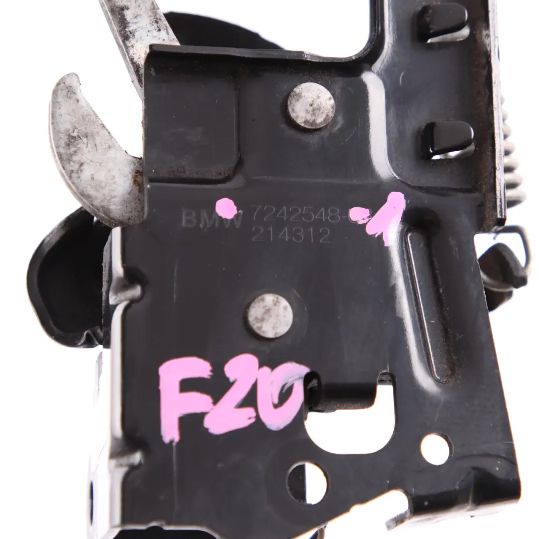 Blocco del cofano Cofano sinistro Parte inferiore per BMW F20 F21 F30 F31 con numero di parte 7242548 BMW F20 F21 F30 F31 Blocco del cofano Cofano sinistro Parte inferiore - SKU 7242548-1 - Numero di parte 7242548