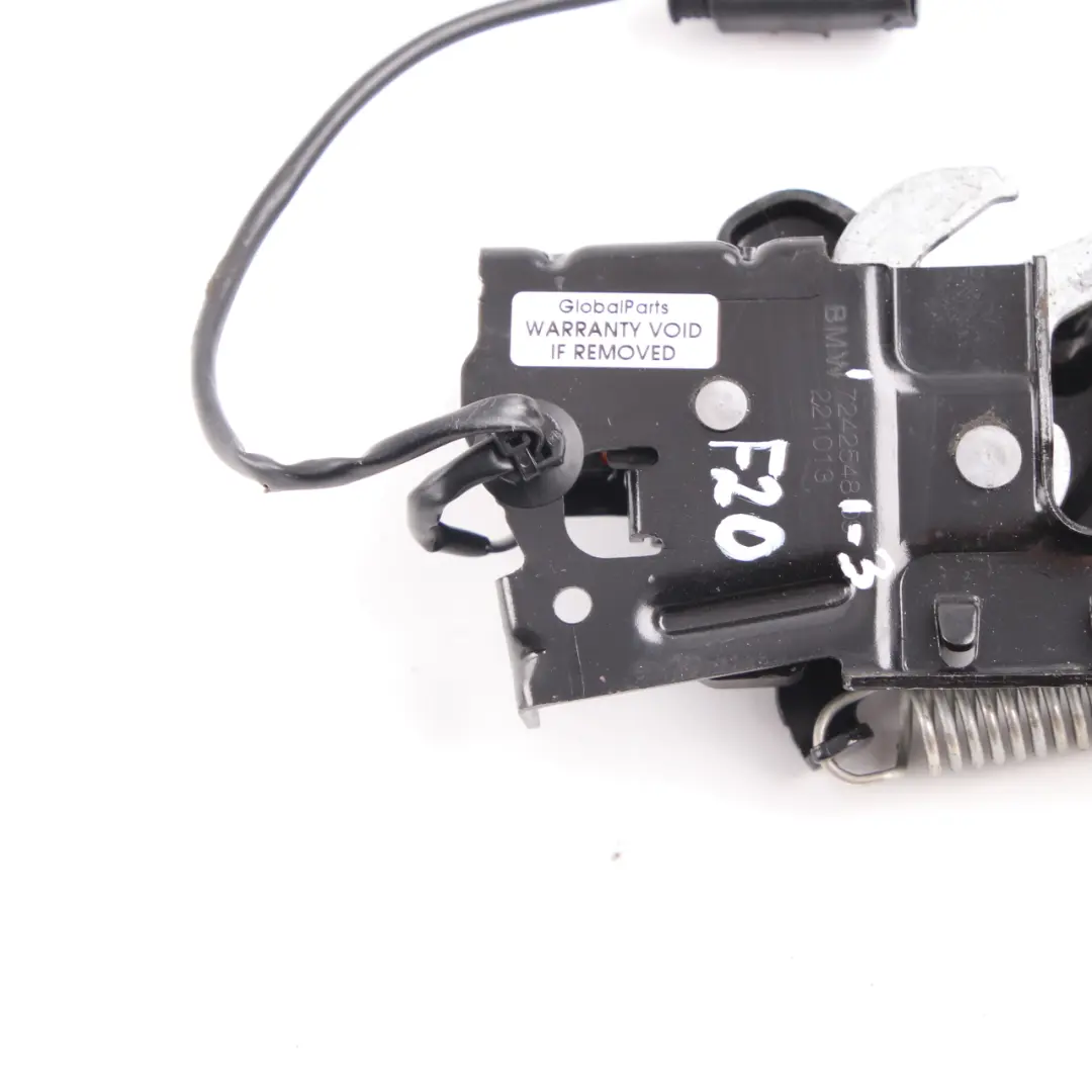 Hood Lock BMW F20 F21 F30 F31 Bonnet Left N/S Lower Part Assembly to with Part number 7242548 Hood Lock BMW F20 F21 F30 F31 Bonnet Left N/S Lower Part Assembly - SKU 7242548-3 - Part number 7242548