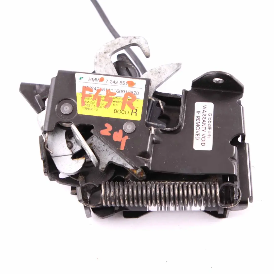 Hood Bonnet Lock Right O/S Active Pedestrian Protection Unit PTS to BMW F45 with Part number 7242551 BMW F45 Hood Bonnet Lock Right O/S Active Pedestrian Protection Unit PTS - SKU 7242551 - Part number 7242551