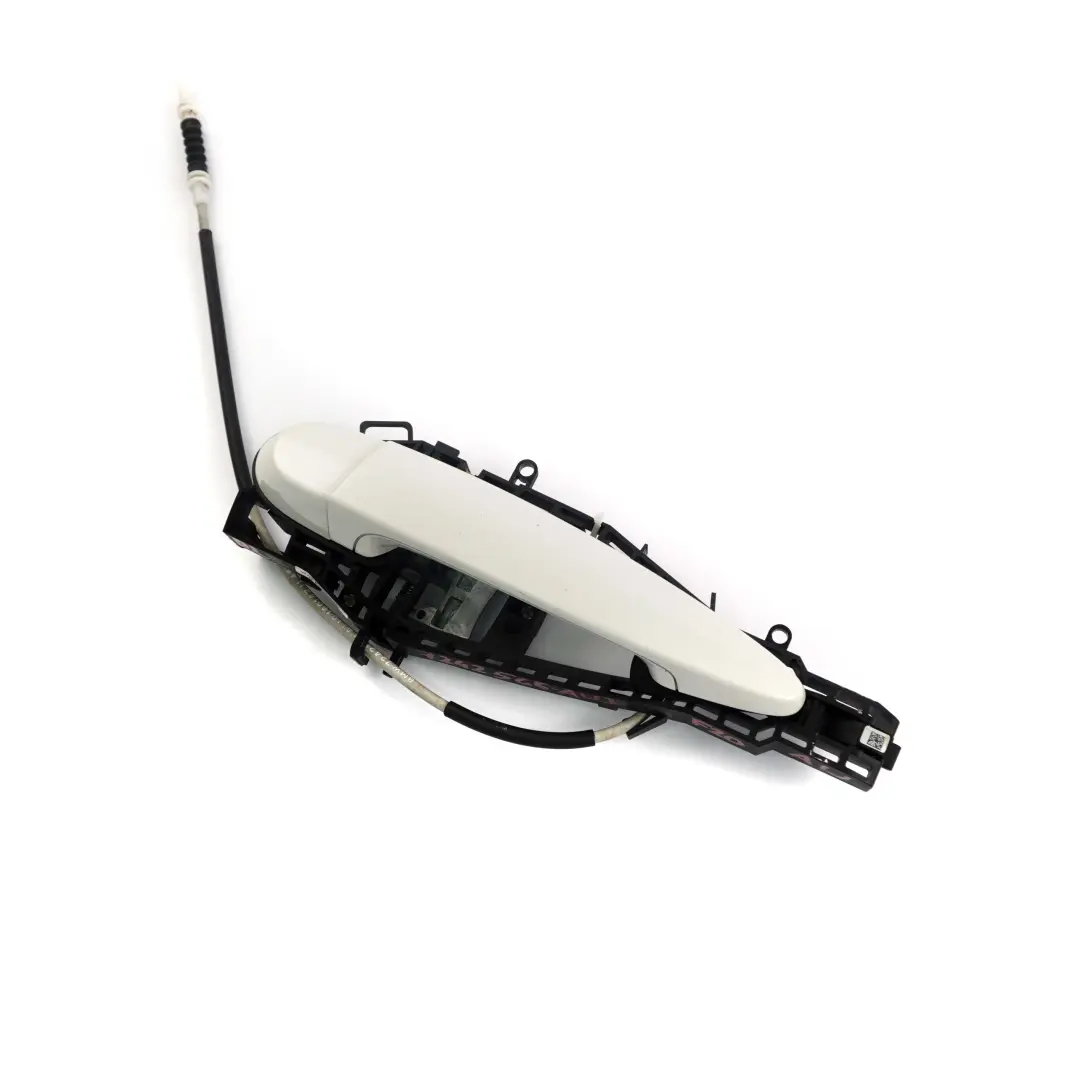 BMW 1 Series 3 F20 LCI Complete Rear Left Grab Handle N/S Alpinweiss White 300 - SKU 7242566-AW3 - Part number 7242566