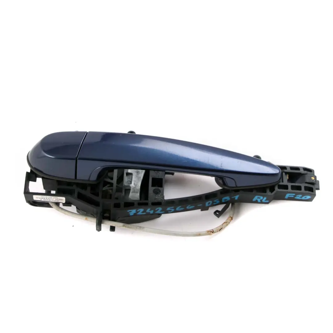 BMW F20 Klamka Drzwi Lewy Tył Tiefseeblau A76 - SKU 7242566-DSB1 - Numer Części 7242566