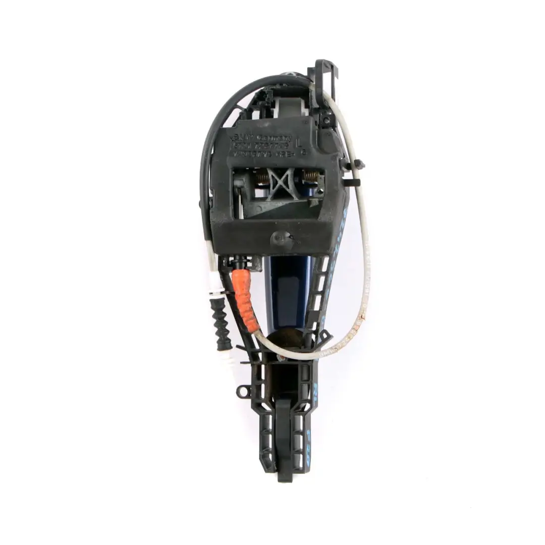 Grab Handle Left N/S Tiefseeblau Deep Sea Blue A76 to BMW F20 LCI Rear with Part number 7242566 BMW F20 LCI Rear Grab Handle Left N/S Tiefseeblau Deep Sea Blue A76 - SKU 7242566-DSB1 - Part number 7242566