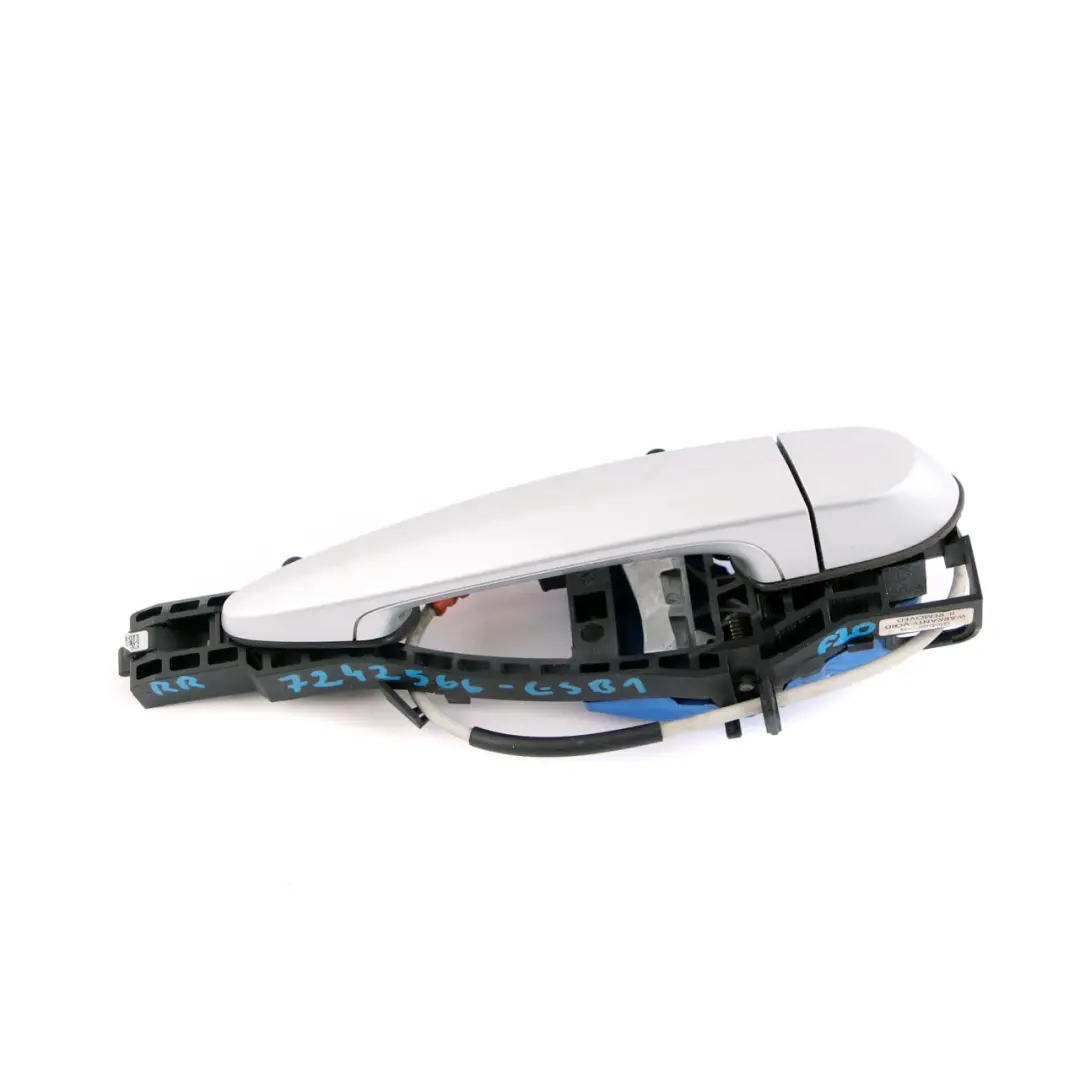 BMW 1 Series F20 LCI Rear Right Grab Handle O/S Glacier Silber Silver A83 - SKU 7242566-GSB - Part number 7242566
