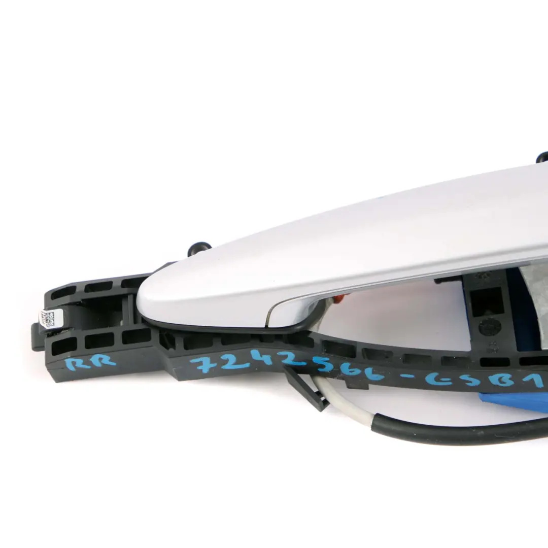 Right Grab Handle O/S Glacier Silber Silver A83 to BMW 1 Series F20 LCI Rear with Part number 7242566 BMW 1 Series F20 LCI Rear Right Grab Handle O/S Glacier Silber Silver A83 - SKU 7242566-GSB - Part number 7242566