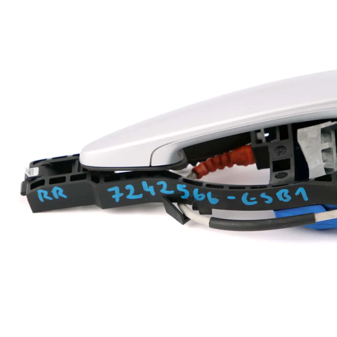 Right Grab Handle O/S Glacier Silber Silver A83 to BMW 1 Series F20 LCI Rear with Part number 7242566 BMW 1 Series F20 LCI Rear Right Grab Handle O/S Glacier Silber Silver A83 - SKU 7242566-GSB - Part number 7242566