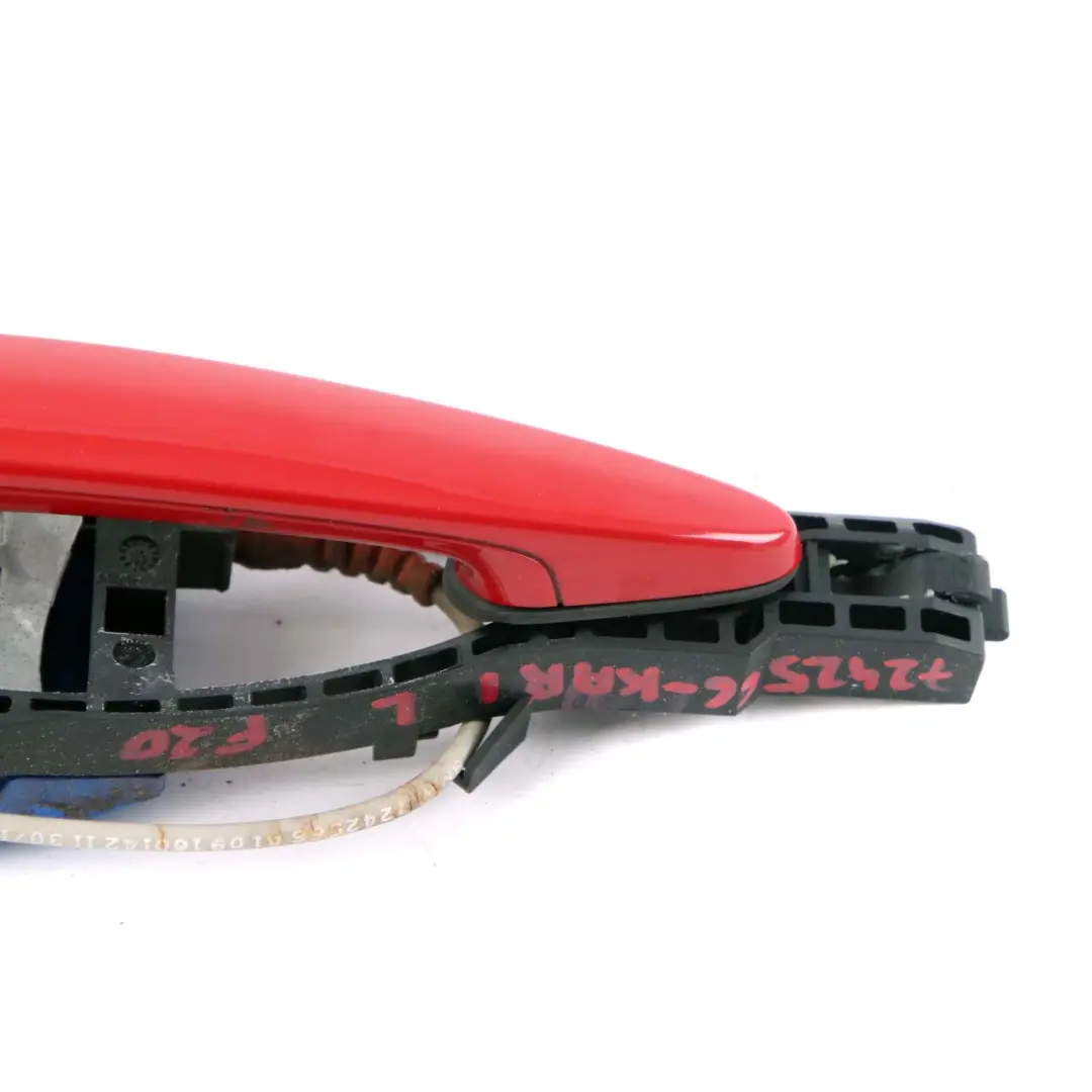 Outside Rear Left Grab Handle Door N/S Karmesinrot Red A61 to BMW 1 Series F20 LCI with Part number 7242566 BMW 1 Series F20 LCI Outside Rear Left Grab Handle Door N/S Karmesinrot Red A61 - SKU 7242566-KAR3 - Part number 7242566