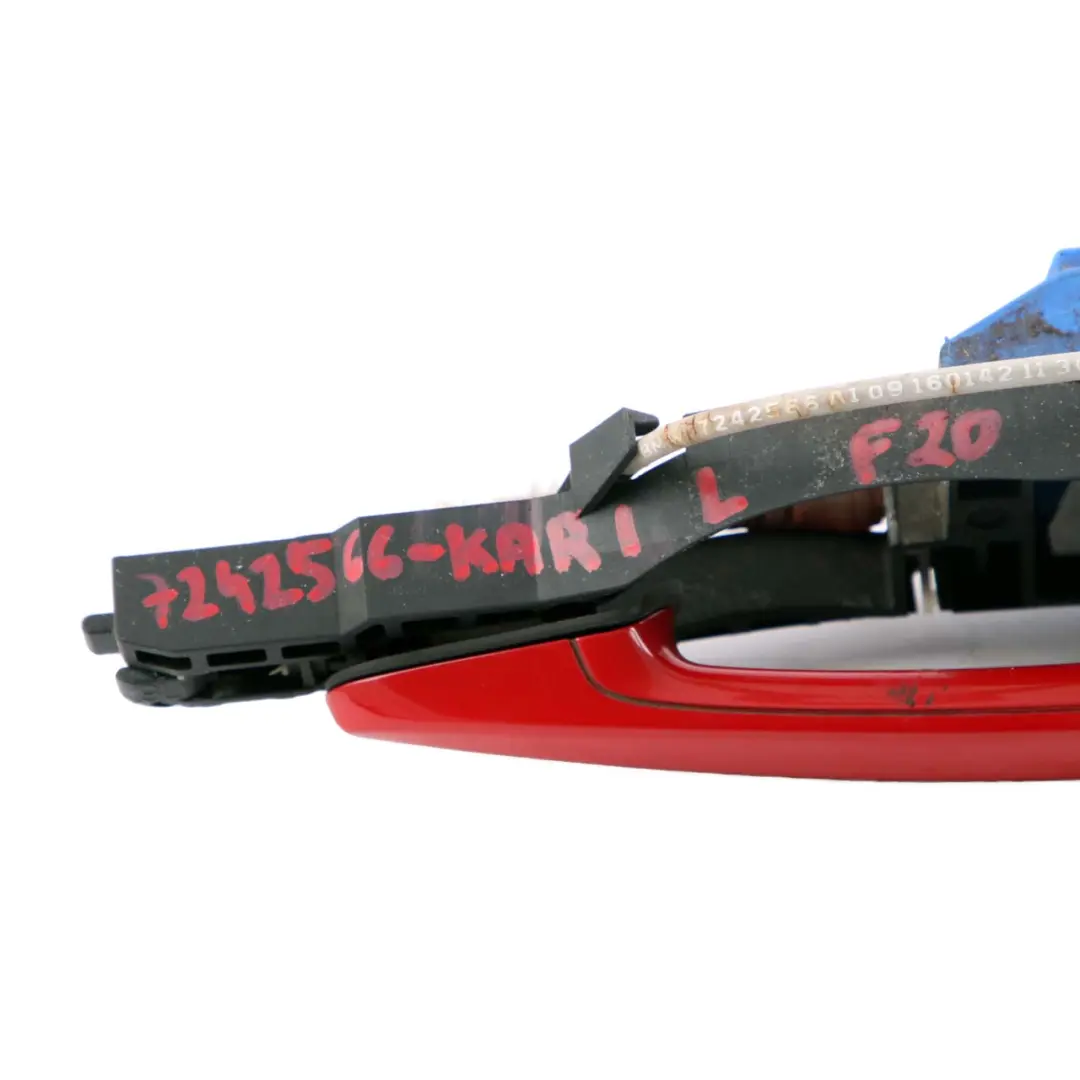 Outside Rear Left Grab Handle Door N/S Karmesinrot Red A61 to BMW 1 Series F20 LCI with Part number 7242566 BMW 1 Series F20 LCI Outside Rear Left Grab Handle Door N/S Karmesinrot Red A61 - SKU 7242566-KAR3 - Part number 7242566