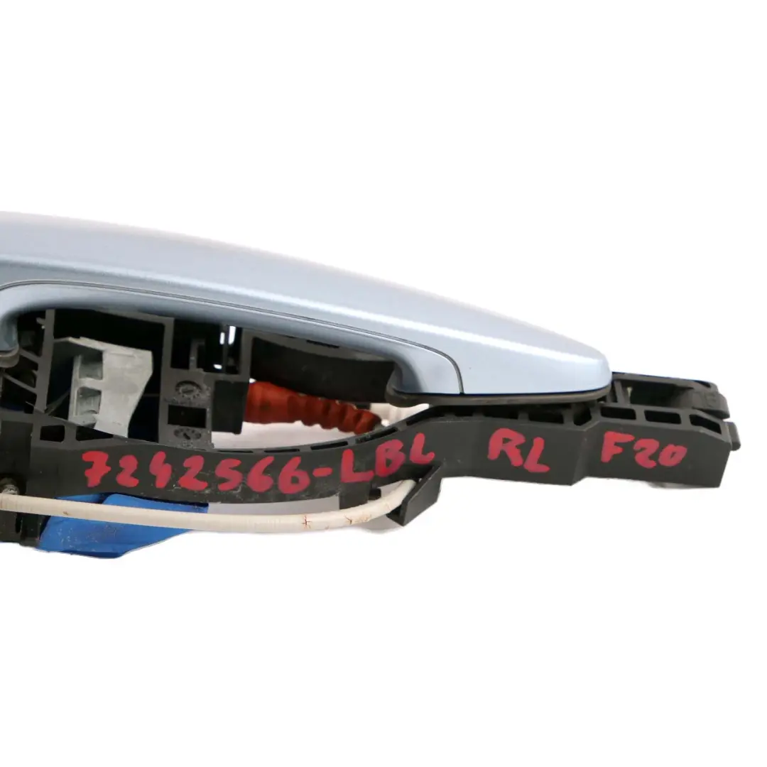 BMW 1 Series F20 LCI Complete Rear Left Grab Handle N/S Liquid Blue Metallic - SKU 7242566-LBL - Part number 7242566