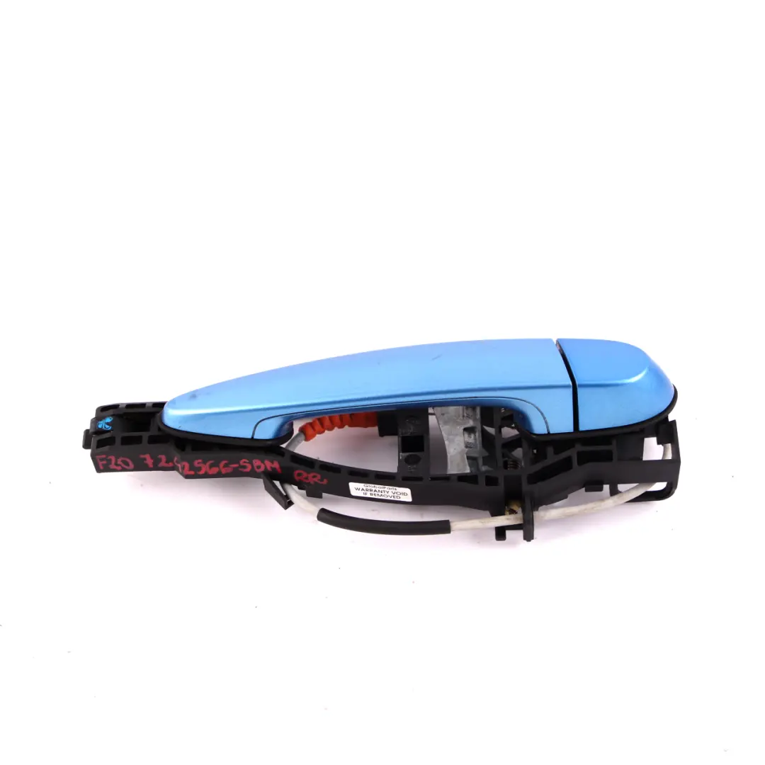Grab Handle Door BMW F20 LCI Rear Right O/S Outside Seaside Blue Metallic to with Part number 7242566 Grab Handle Door BMW F20 LCI Rear Right O/S Outside Seaside Blue Metallic - SKU 7242566-SBM - Part number 7242566