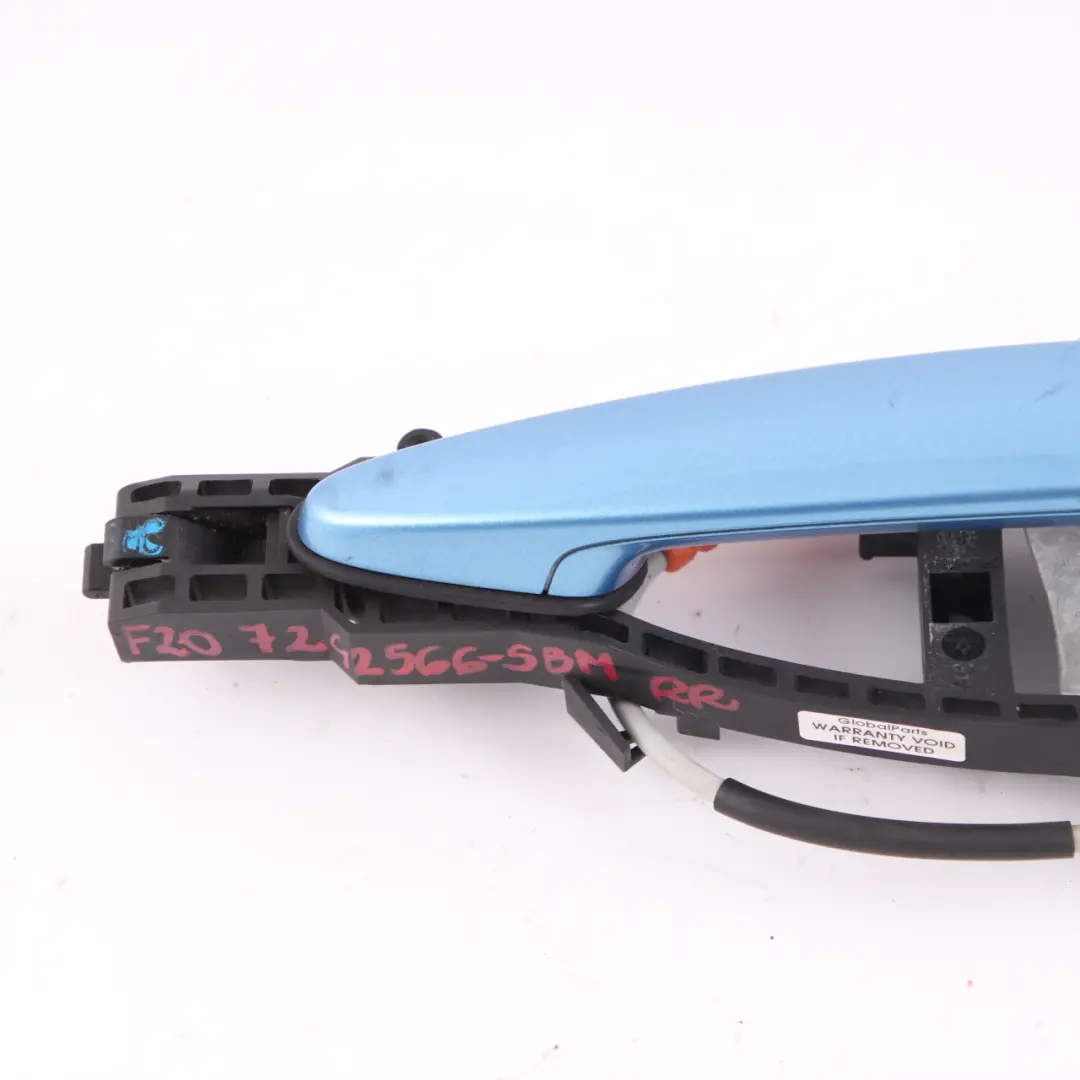 Grab Handle Door BMW F20 LCI Rear Right O/S Outside Seaside Blue Metallic to with Part number 7242566 Grab Handle Door BMW F20 LCI Rear Right O/S Outside Seaside Blue Metallic - SKU 7242566-SBM - Part number 7242566