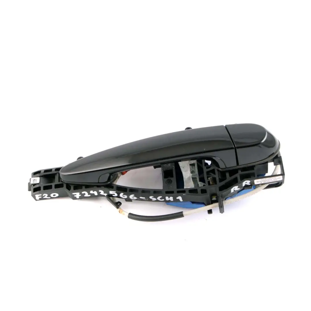 BMW F20 LCI 1 Maniglia posteriore destra completa O/S Schwarz 2 Nero 668 - SKU 7242566-SCH1 - Numero di parte 7242566