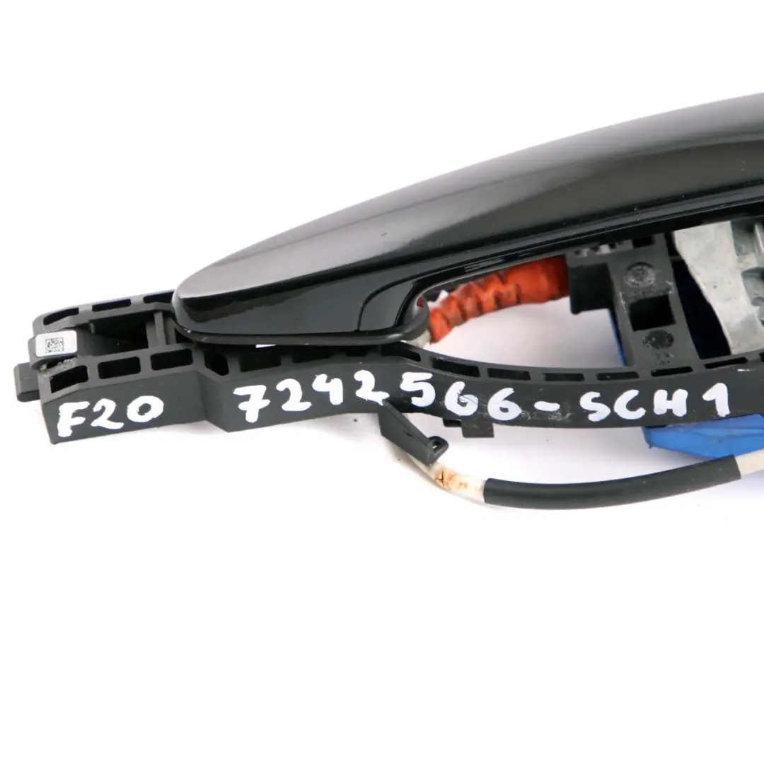 BMW F20 LCI 1 Maniglia posteriore destra completa O/S Schwarz 2 Nero 668 - SKU 7242566-SCH1 - Numero di parte 7242566