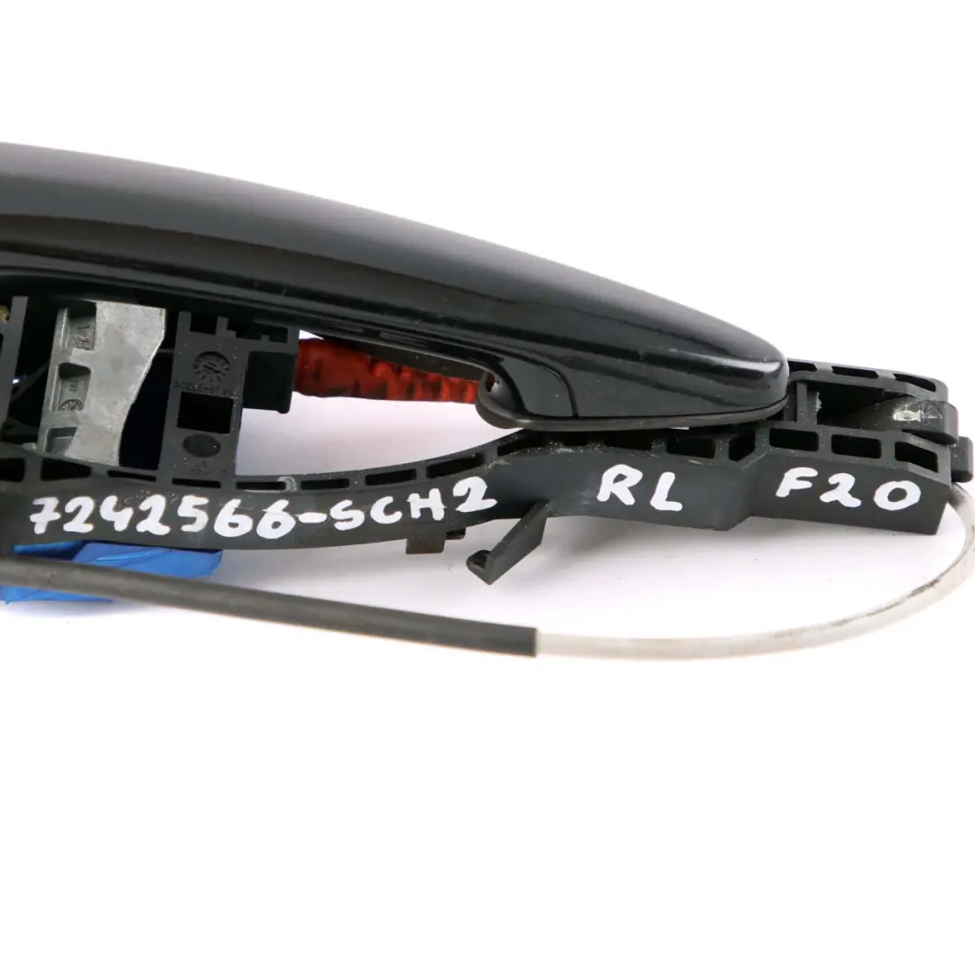 BMW 1 Series F20 LCI 2 Complete Rear Left Grab Handle N/S Schwarz 2 Black 668 - SKU 7242566-SCH2 - Part number 7242566