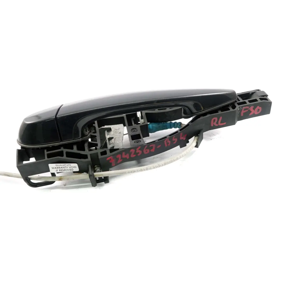 BMW F30 F31 Außentür Haltegriff Hinten Links Schwarz Saphir - 475 - SKU 7242567-BS4 - Teilenummer 7242567