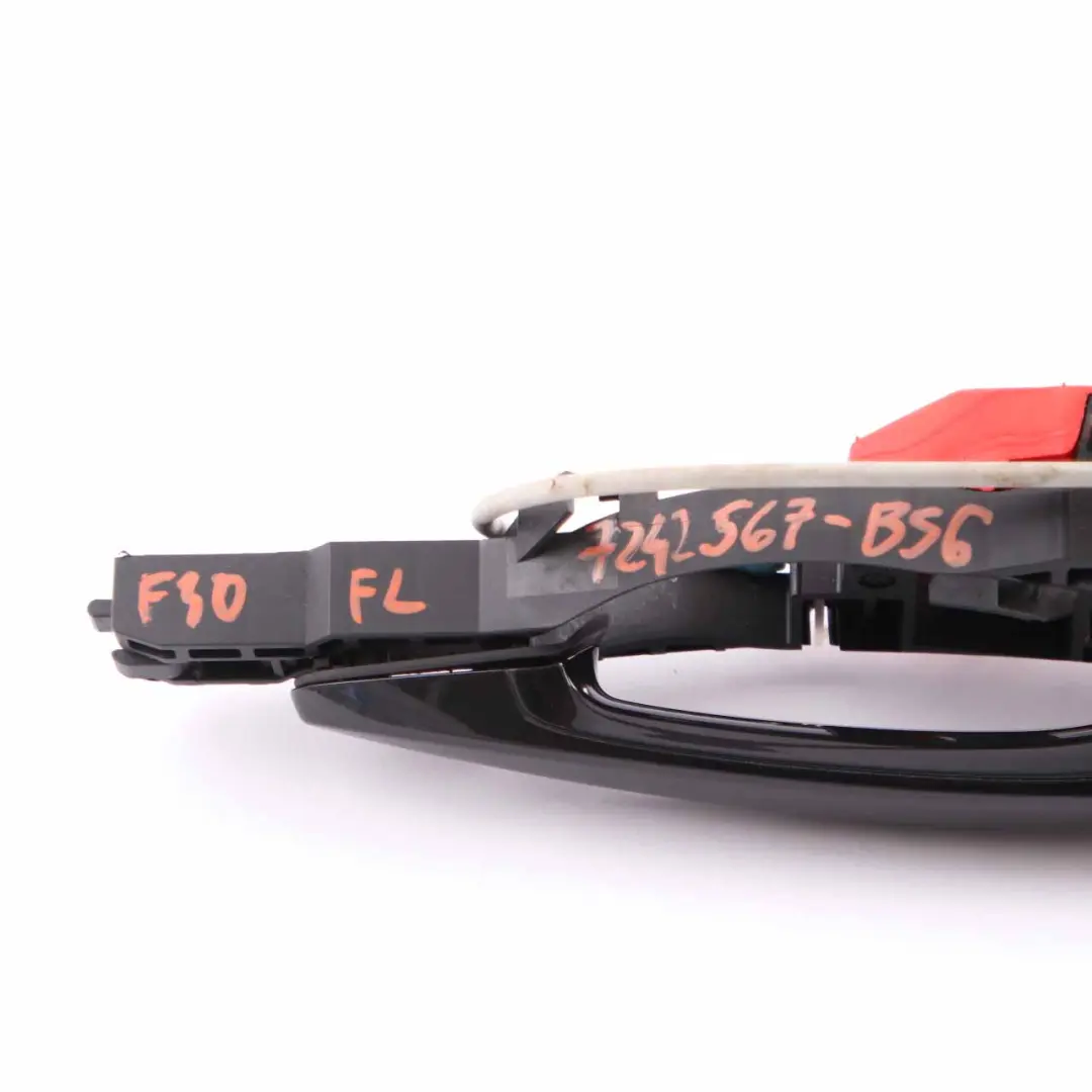 BMW F20 Klamka Zewnętrzna Drzwi Tył Lewo Czarna Black Sapphire 475 - SKU 7242567-BS6 - Numer Części 7242567