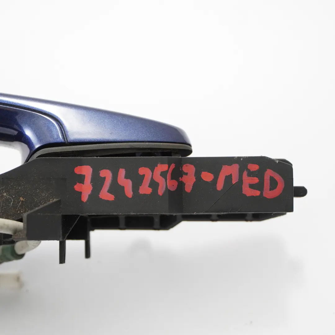  Poignée BMW F30 F31 Porte Arrière Gauche Extérieur Bleu Méditerranée C10 - SKU 7242567-MED - Numéro de pièce 7242567