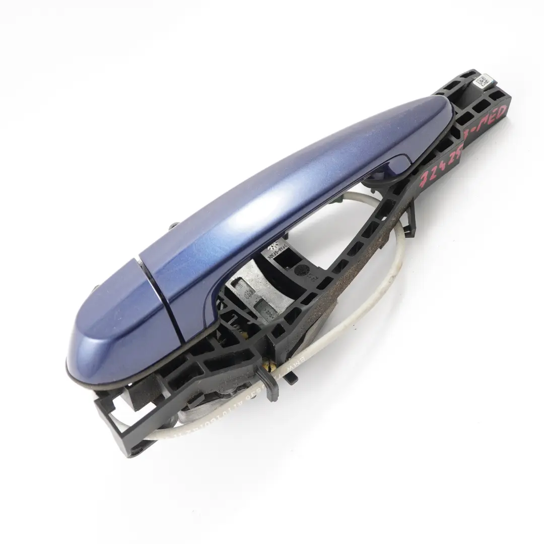  Halte griff BMW F30 F31 Tür hinten links Außen Mediterran Blau Metallic C10 - SKU 7242567-MED - Teilenummer 7242567