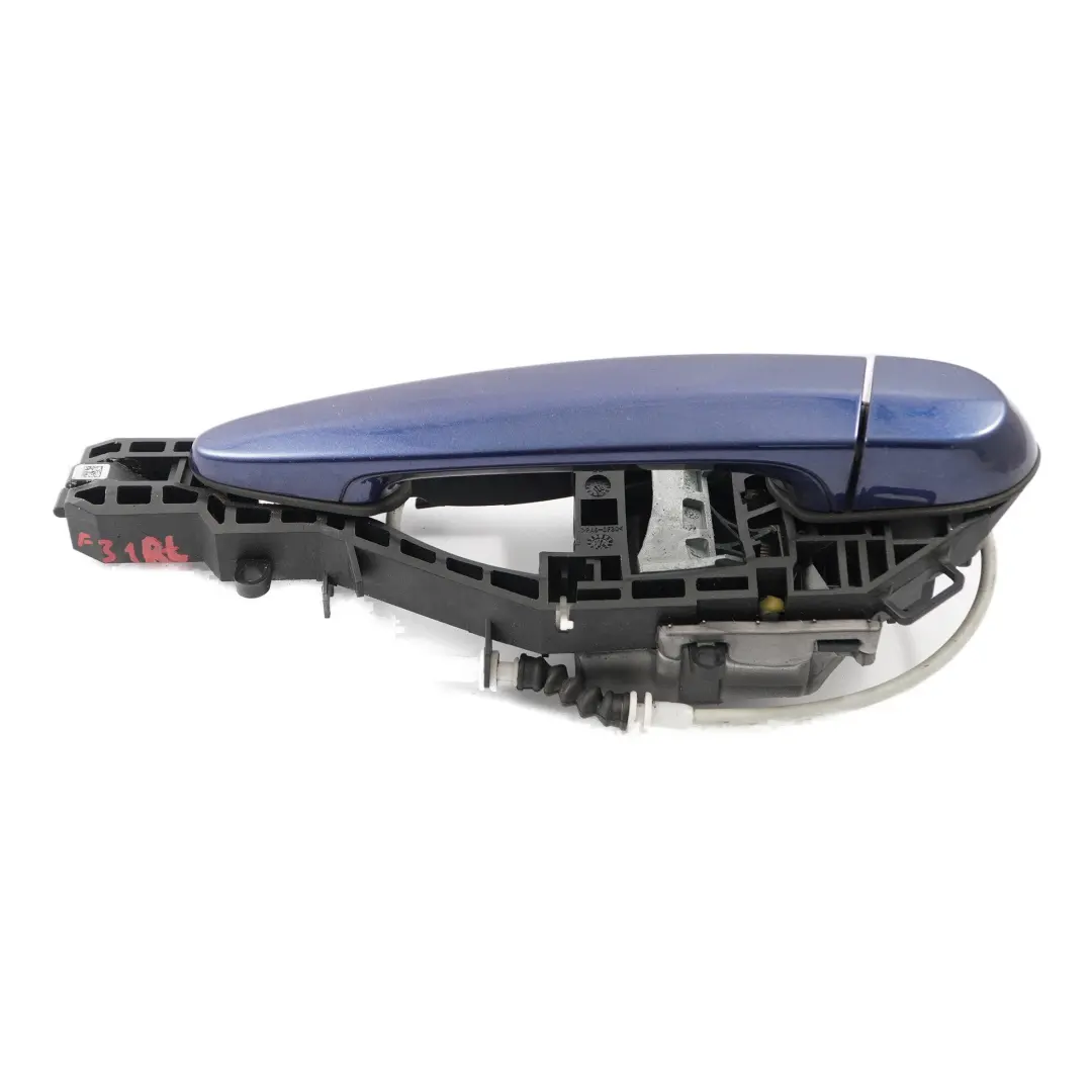Grab Handle BMW F30 F31 Door Rear Left N/S Outside Mediterran Blue Metallic C10 to with Part number 7242567 Grab Handle BMW F30 F31 Door Rear Left N/S Outside Mediterran Blue Metallic C10 - SKU 7242567-MED - Part number 7242567