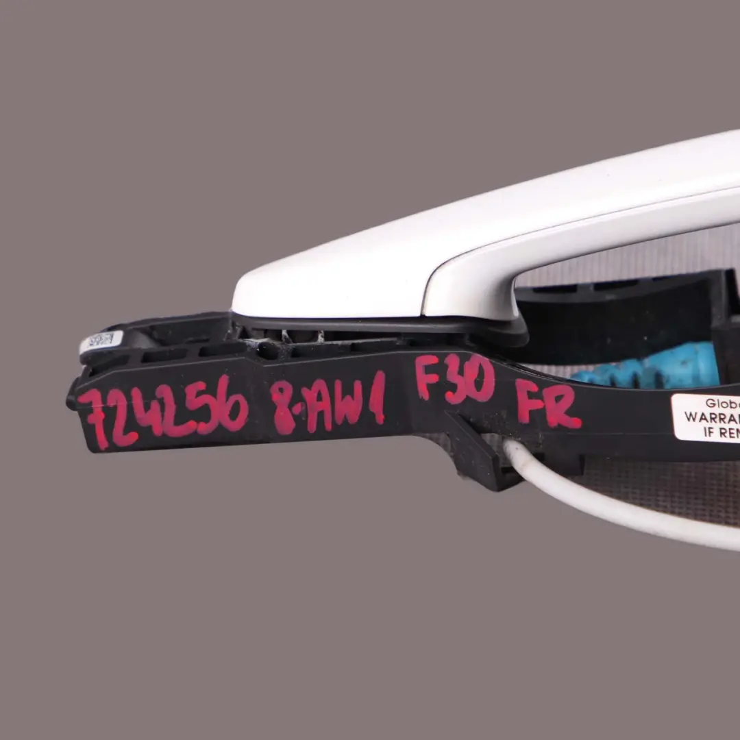 @BMW F30 F31 1 Front Right Outside Door Grab Handle O/S Alpinweiss Alpine White to with Part number 7242568 @BMW F30 F31 1 Front Right Outside Door Grab Handle O/S Alpinweiss Alpine White - SKU 7242568-AW1 - Part number 7242568