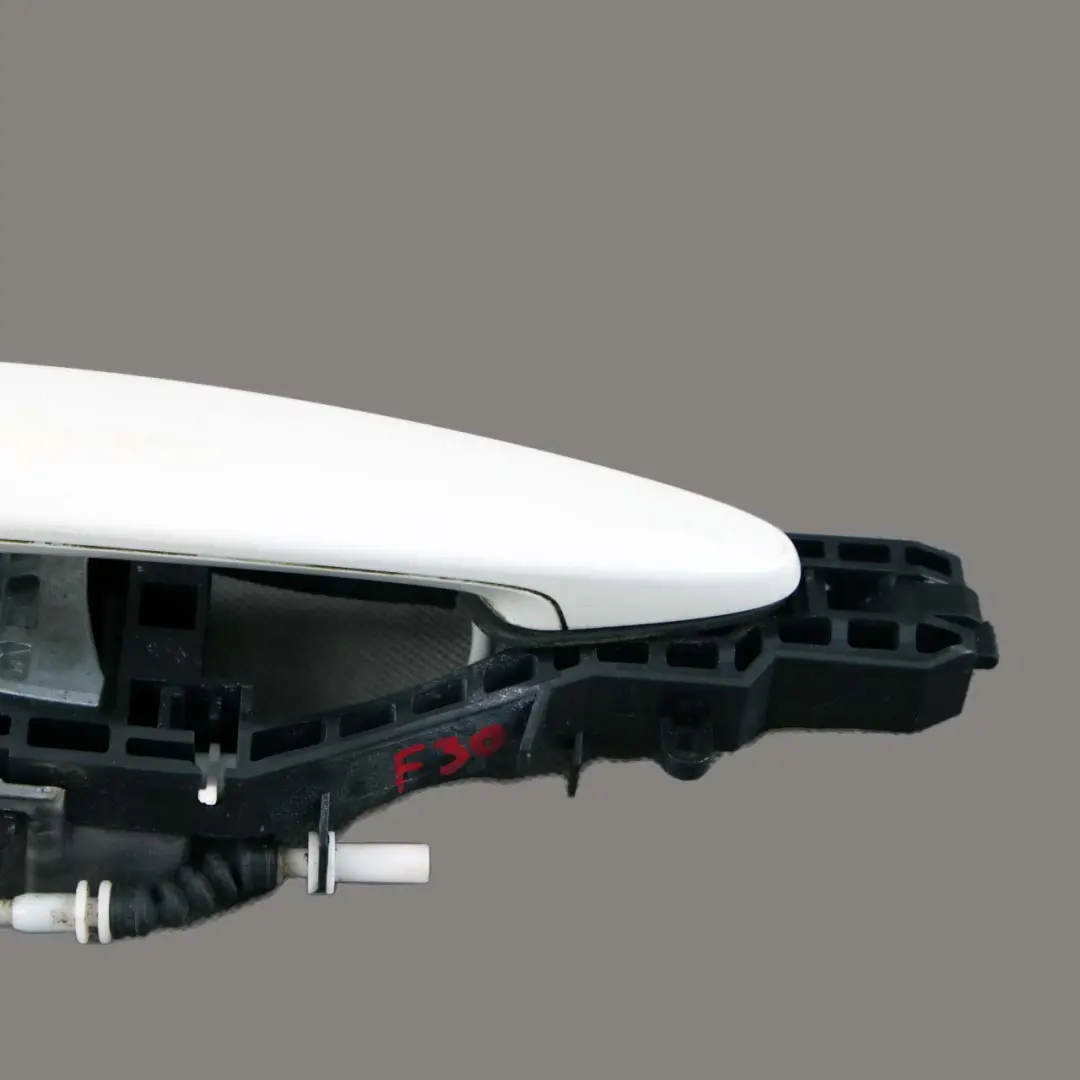 Right Outside Door Grab Handle O/S Alpinweiss White to BMW 3 Series F30 F31 Rear with Part number 7242568 BMW 3 Series F30 F31 Rear Right Outside Door Grab Handle O/S Alpinweiss White - SKU 7242568-AW - Part number 7242568