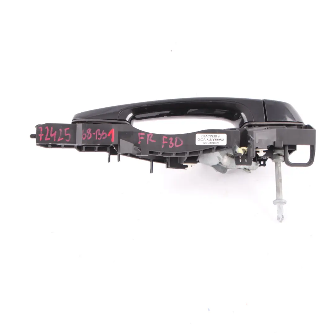Front Right Outside Door Grab Handle O/S Black Sapphire 475 to BMW 3 F30 F31 1 with Part number 7242568 BMW 3 F30 F31 1 Front Right Outside Door Grab Handle O/S Black Sapphire 475 - SKU 7242568-BS1 - Part number 7242568
