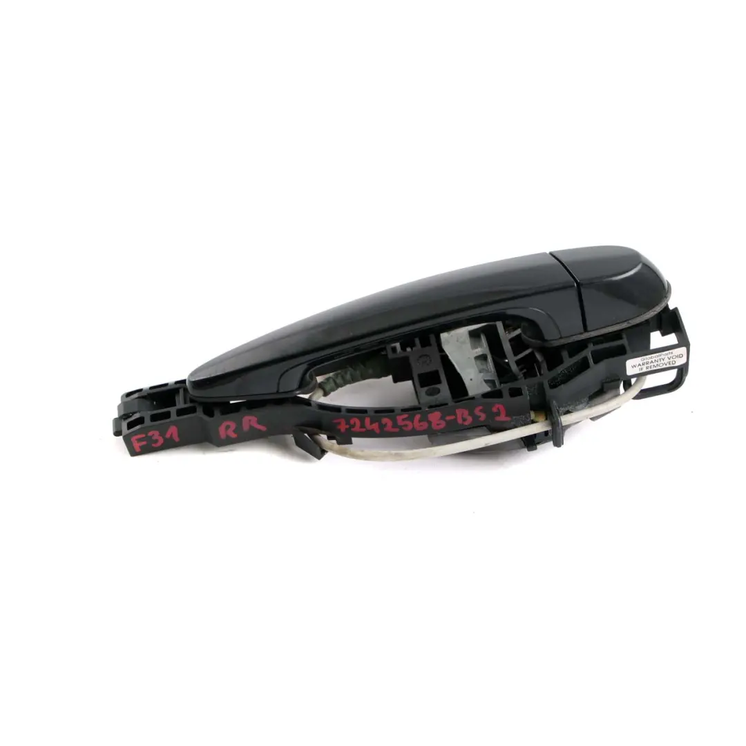 BMW F30 F31 Maniglia Porta Posteriore Destra O/S Nero Zaffiro Metallizzato 475 - SKU 7242568-BS2 - Numero di parte 7242568