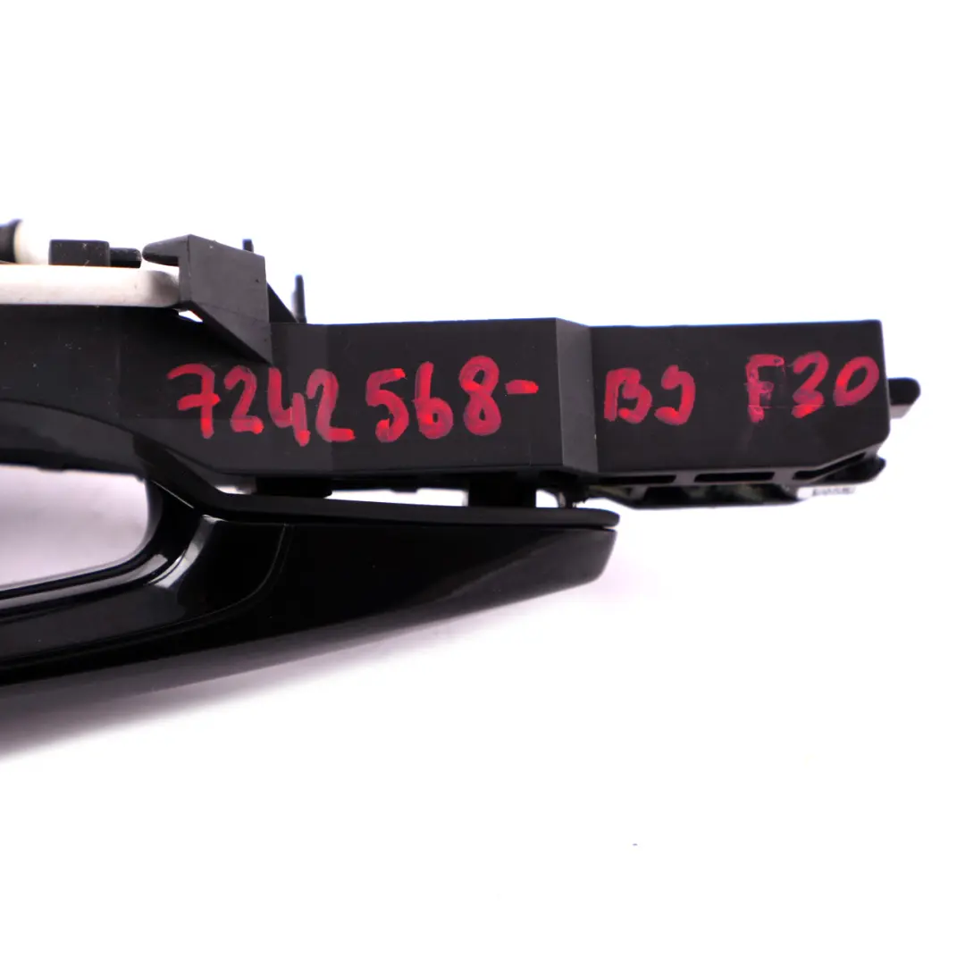 BMW 3 Series F30 F31 Door Handle Rear Right O/S Black Sapphire Metallic 475 - SKU 7242568-BS - Part number 7242568