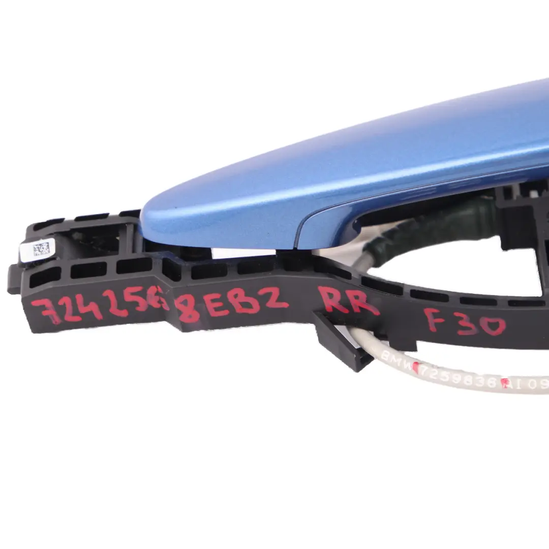  Maniglia porta BMW F30 F31 posteriore destra esterna Estorilblau Estoril B35 - SKU 7242568-EB2 - Numero di parte 7242568